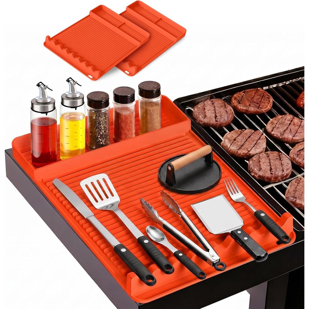 Heat Mat Silicone - Heat Resistant Silicone Grill Mat -