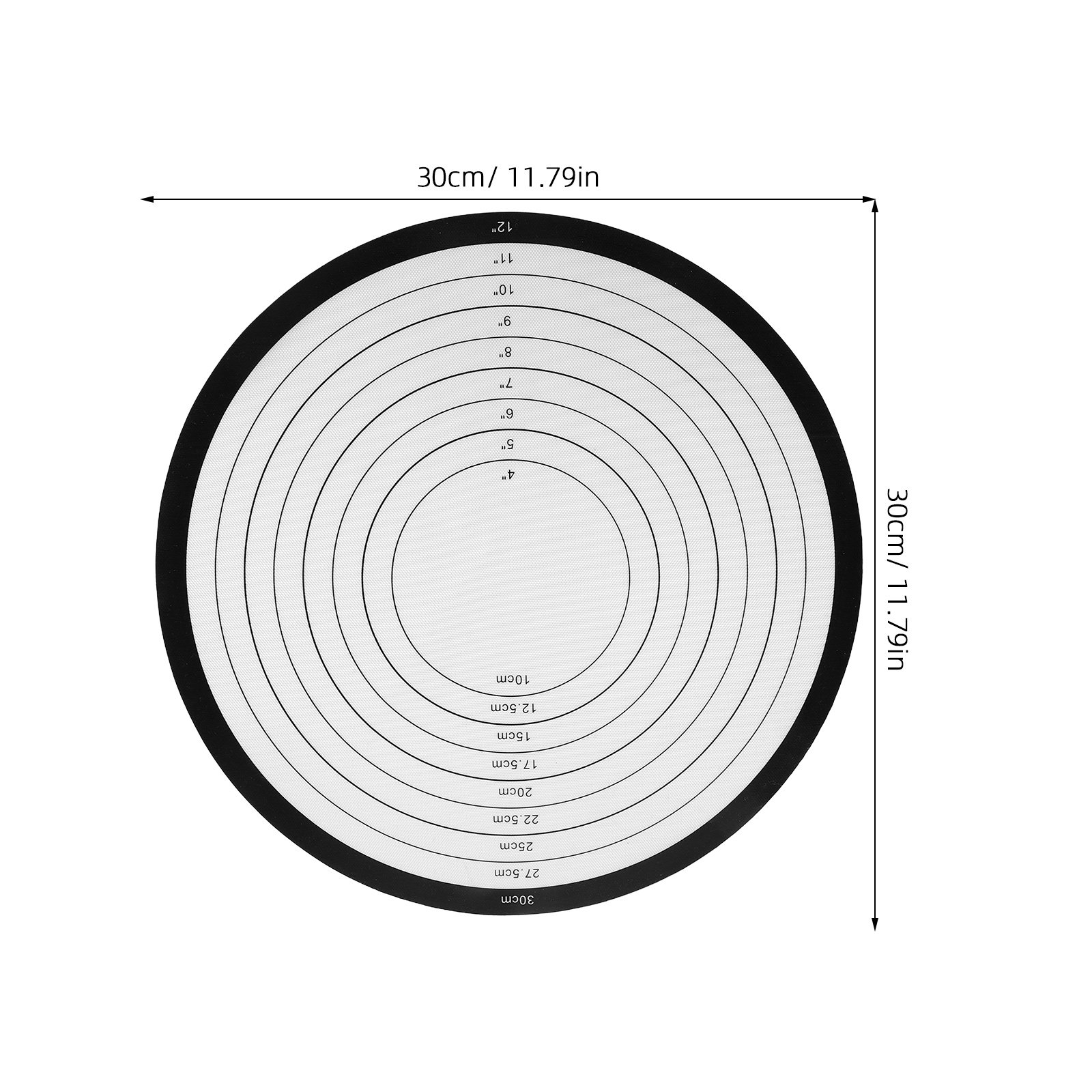 4Pcs Round Silicone Baking Mat - Heat Mat Silicone 评论和价格