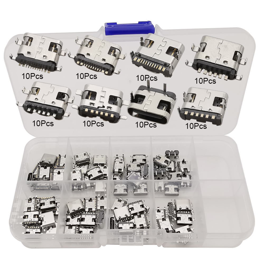 40/80/100Pcs Mix 2Pin 6Pin 16P - Electronics Repair Training 评论和价格