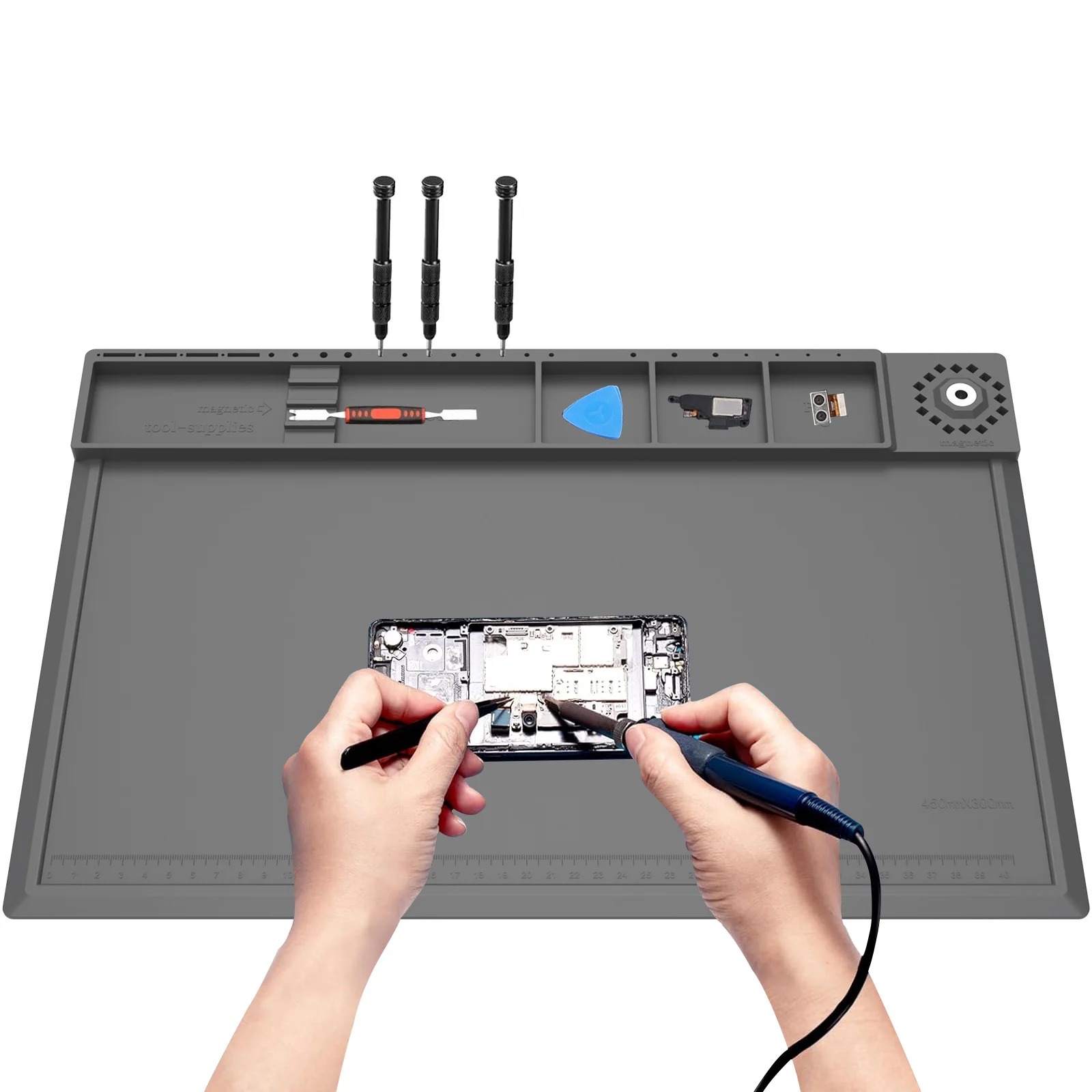 Soldering Station Mat Silicone - Electronics Repair Workstation 评论和价格